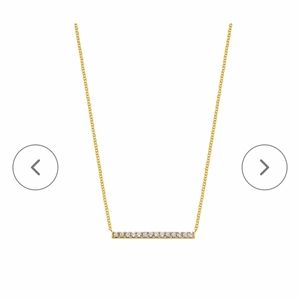 Diamond Pave Bar Necklace